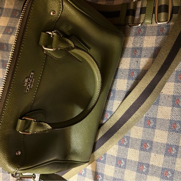 Coach Handbags - Coach Green Leather Crossbody Bag